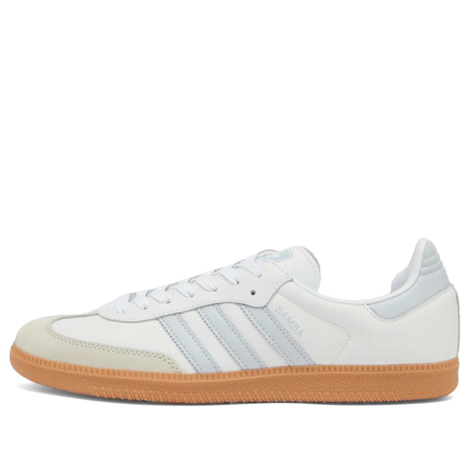 Adidas Samba OG Sneakers in Ftwr White/Halo Blue/Off White, Size UK 3 | END. Clothing