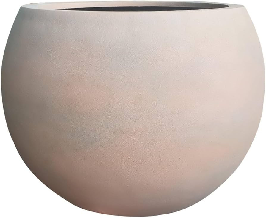 DTY Signature Mount Sherman 1-Piece Fiberstone Planter, Terracotta Pink, 17" H x 21" Dia - Large | Amazon (US)