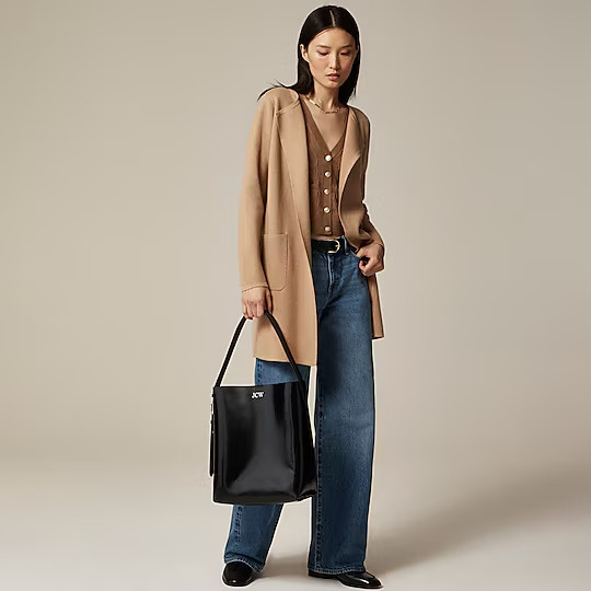 Juliette collarless sweater-blazer | J. Crew US