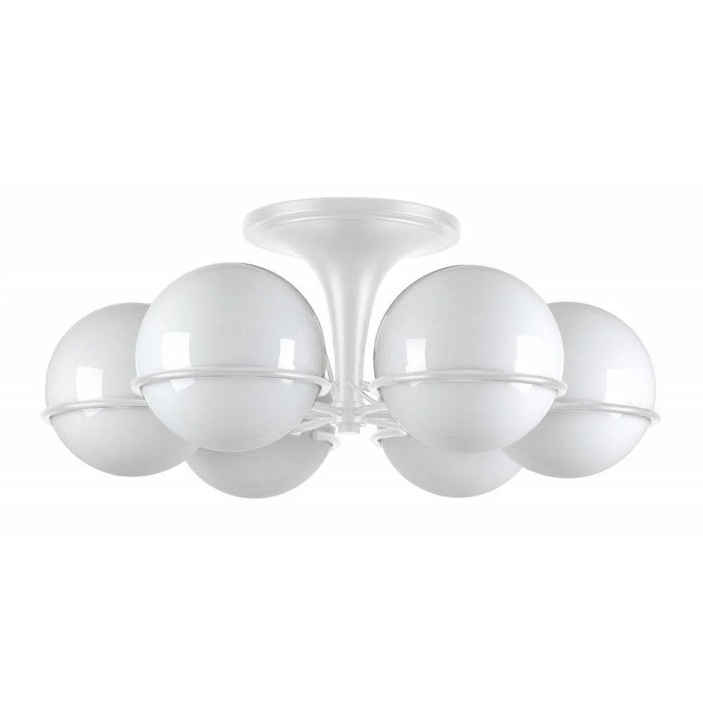 Sarfatti Atomic Globe Flush Mount Ceiling Lamp | France and Son