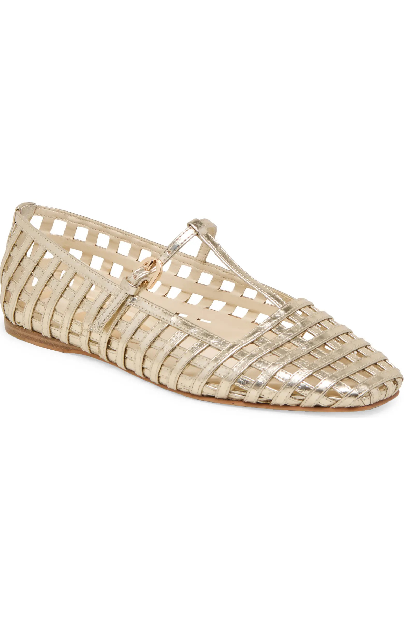 Rains T-Strap Flat (Women) | Nordstrom