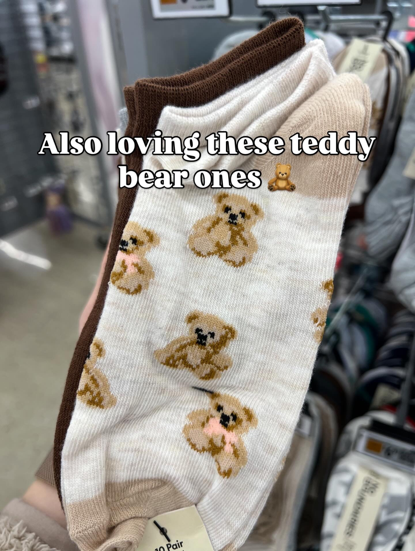 Teddy bear socks at Walmart #walmartfashion 

#LTKFindsUnder50