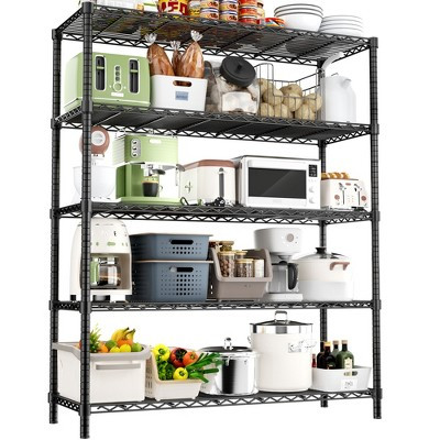 Adjustable Garage Wire Shelving Unit for Kitchen, Laundry Room, Pantry, Warehouse, Basement | Target