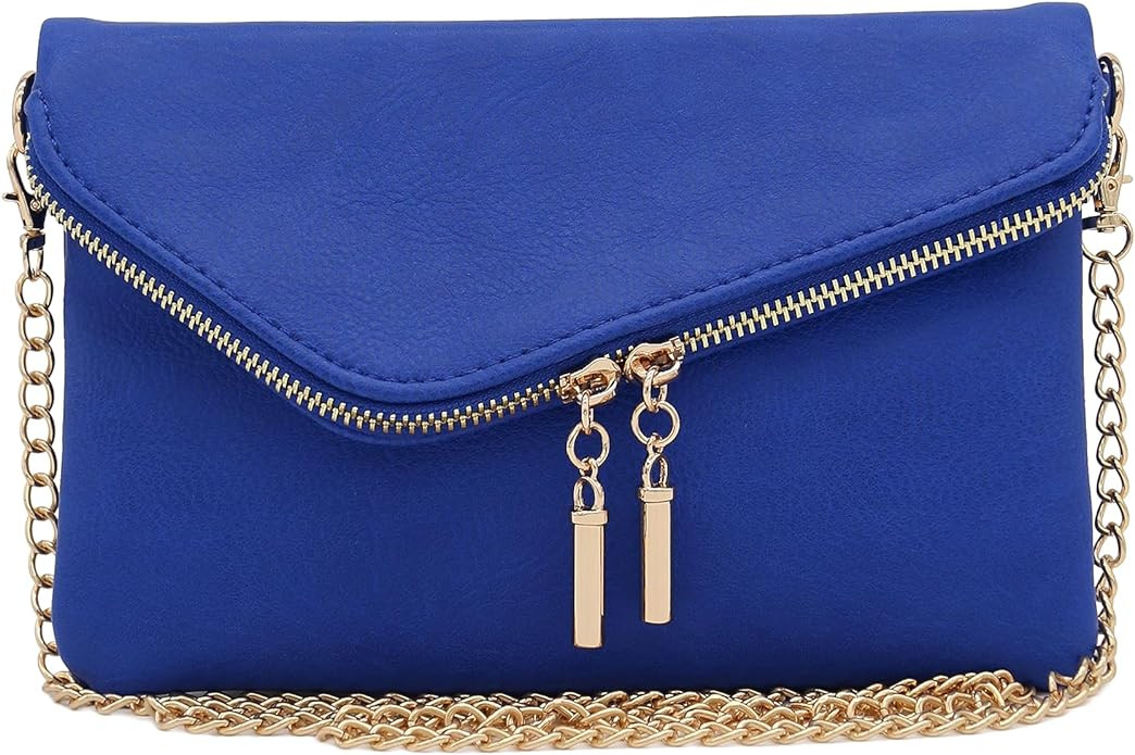Envelope Wristlet Clutch Crossbody Bag with Chain Strap | Amazon (US)