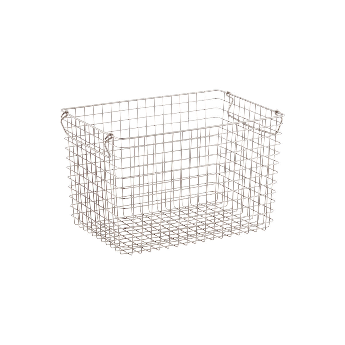 Stackable Wire Storage Baskets with Handles | The Container Store
