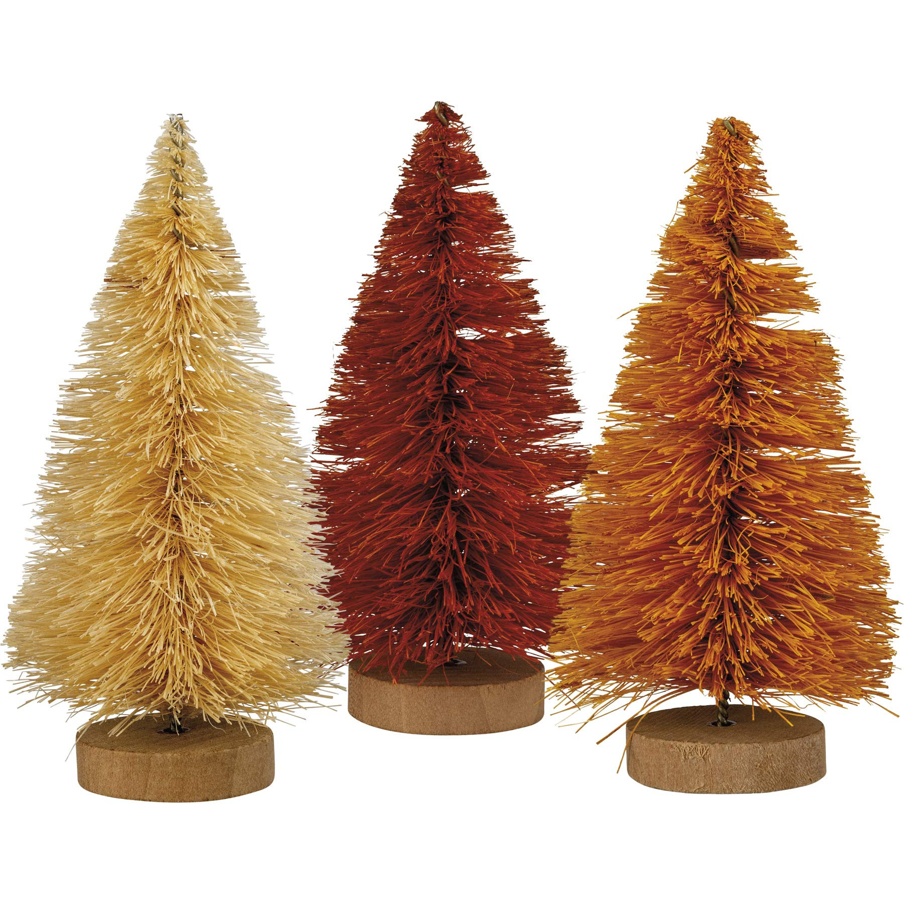 Primitives by Kathy Set 3 Autumn Small Bottle Brush Trees - Fall Colors - 3.5 Inches Tall | Amazon (US)