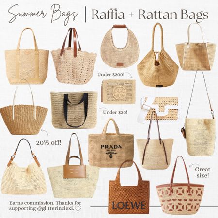 Summer raffia & rattan bags! 

#LTKstyletip #LTKSeasonal #LTKitbag