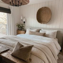 LARGE Woven Decorative Harvest Basket | Antique Farm House