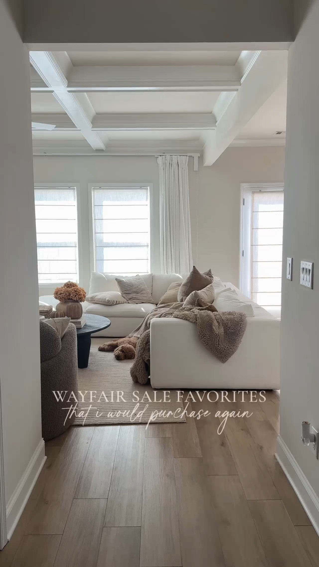 #AD @Wayfair Labor Day sale finds that I would purchase over and over again!

Comment “shop” for all of the details 🫶🏼

Our ceiling fan that we have it in both our living room and primary bedroom. Functional, but also so aesthetic.

My fireplace surround that I’m always talking about. I purchased the natural and stained it “weathered oak.”

Our oversized coffee table was a bit of a splurge, but the quality is amazing and I love how substantial it feels.

The prettiest three drawer dresser with the most stunning leg detail. We use ours to hold all of the dogs’ things.

My coffee machine — one of my favorite kitchen purchases and something we use every single day.

And our media room coffee table was such an affordable find. I was so impressed with the quality for the price!

All currently part of Wayfair’s Labor Day clearance! Up to 70% off, free and fast delivery from now until September 7th! #wayfair #wayfairpartner

#LTKSeasonal #LTKOver40 #LTKHome