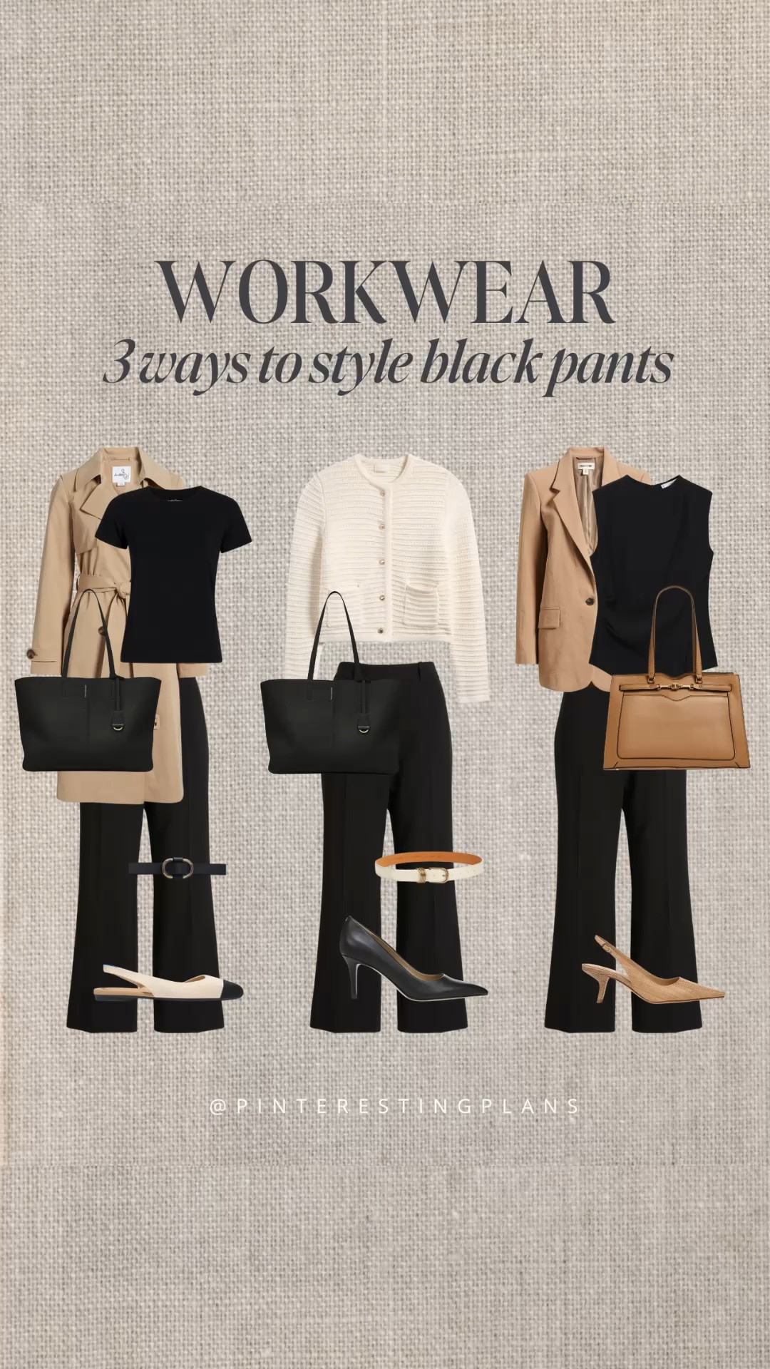 3 ways to style black work pants!

Workwear. Work outfits.

#LTKStyleTip #LTKWorkwear #LTKOver40