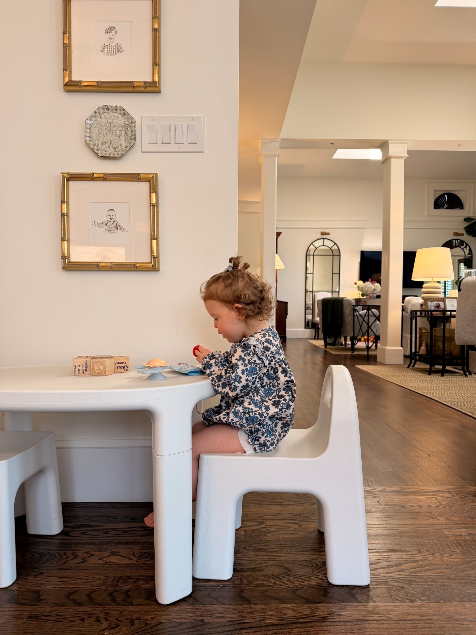 We love this sturdy, indestructible table and chairs -

#LTKKids #LTKBaby