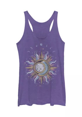 Tom and Jerry SUN MOON MYSTIC Graphic Tank Top, Purple, Medium | Belk