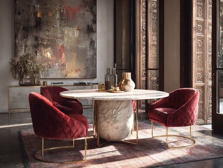 A statement-making marble dining table paired with rich red velvet chairs… this is how you turn any dining space into an unforgettable moment. Timeless, powerful, and impossible to overlook — this combination works in modern homes, classic homes, high-rise condos, and everything in between.
It’s the kind of dining setup that doesn’t just host meals… it hosts memories.

TimelessLuxury
MarbleDiningTable
VelvetChairs
ElegantAndDriven
DiningRoomInspo
LuxeInteriors
HomeGoals
StatementPieces

#LTKHome