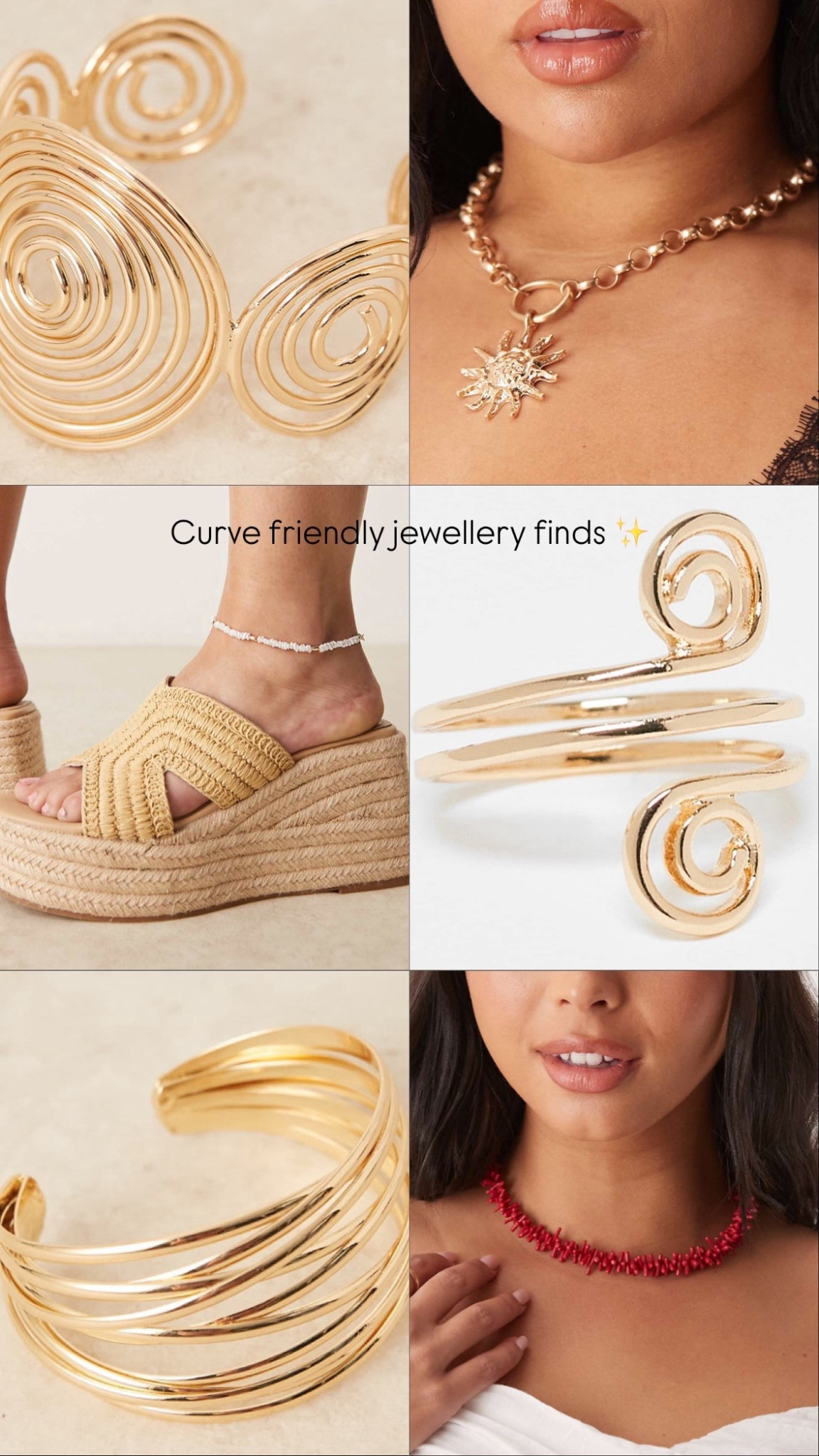 Curve / plus size summer jewellery finds ✨☀️

#LTKcurves #LTKplussize #LTKuk