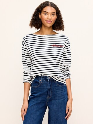 Old Navy x Disney Minnie Mouse Long-Sleeve Mariner T-Shirt for Women | Old Navy (US)