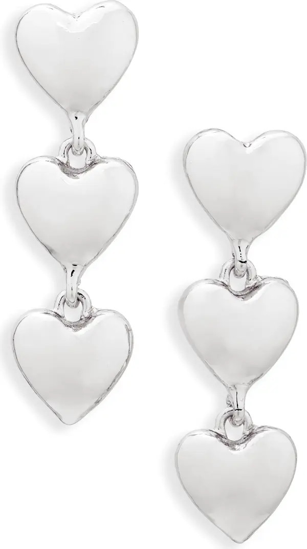 Tasha Triple Heart Linear Drop Earrings | Nordstromrack | Nordstrom Rack