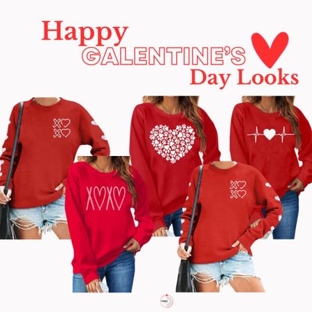 Amazon Galentine’s Day Red Graphic Sweatshirts #amazon #amazonfashion #vdaylools #graphicsweatshirts #redsweatshirts #valentinesday #vdaylooks

#LTKstyletip #LTKfindsunder50 #LTKparties