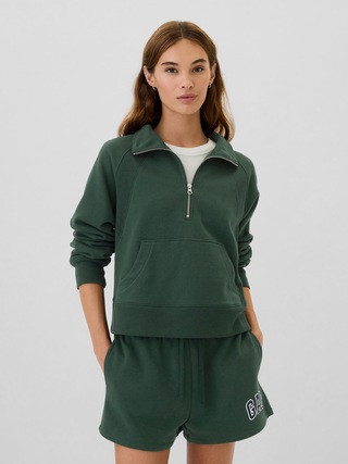 Relaxed Fleece Half-Zip Sweatshirt | Gap Factory