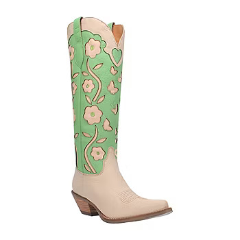 new!Dingo Womens Goodness Gracious Stacked Heel Cowboy Boots | JCPenney