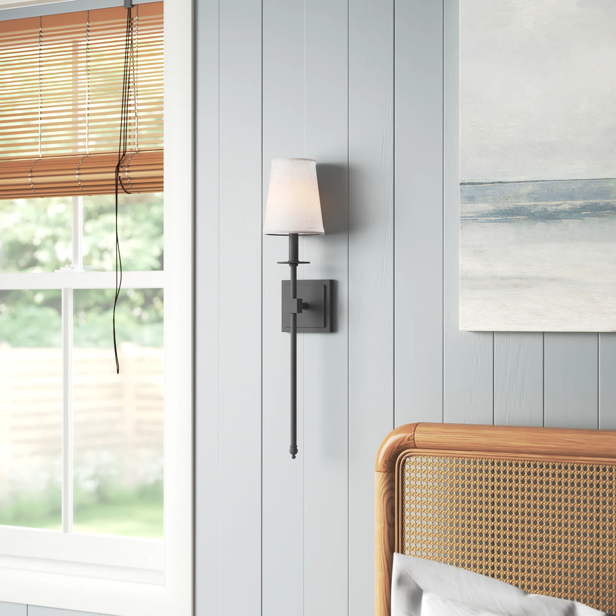 Barrett 1 - Light Dimmable Wallchiere in Matte Black | Wayfair North America