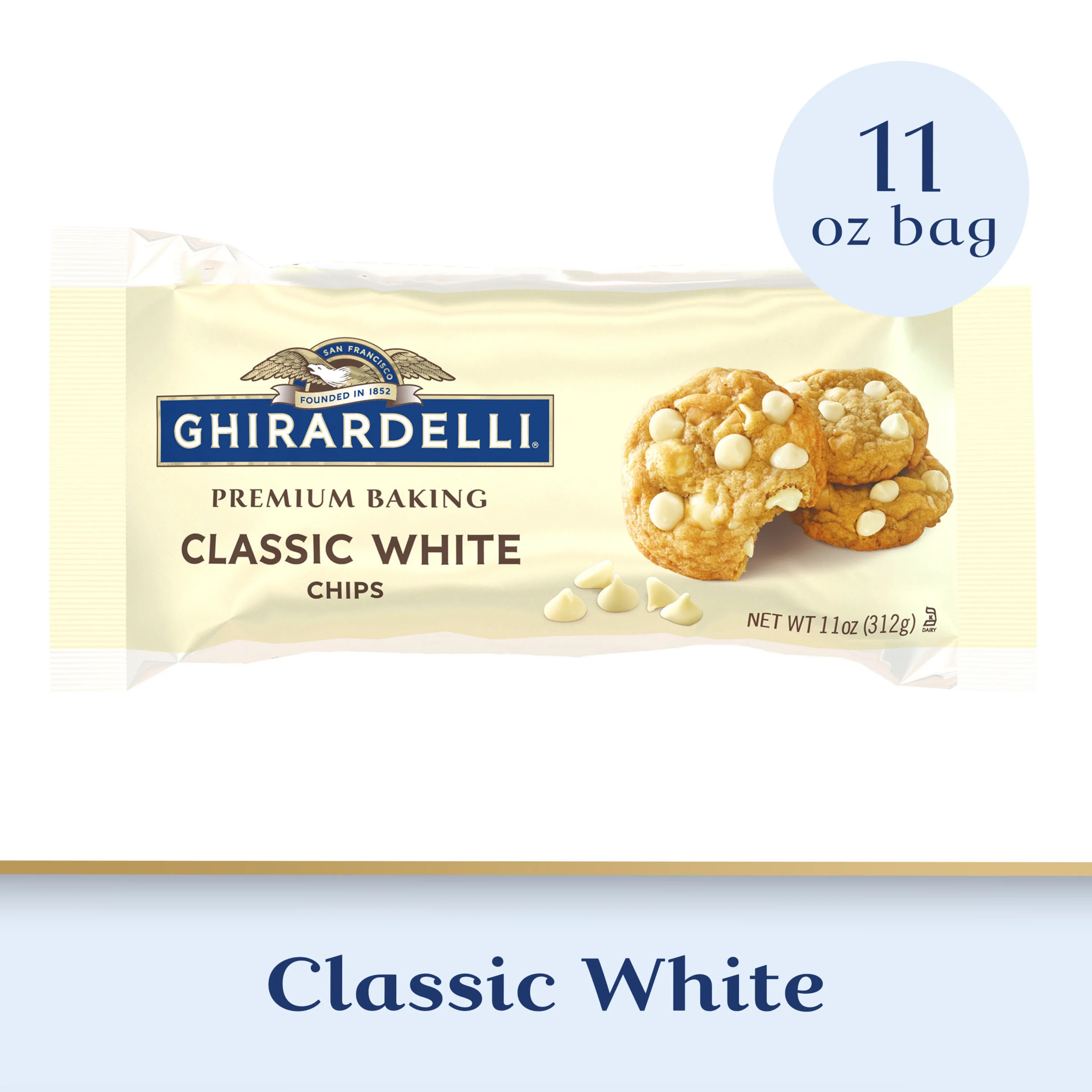 GHIRARDELLI Classic White Premium Baking Chips, 11 oz Bag | Walmart (US)