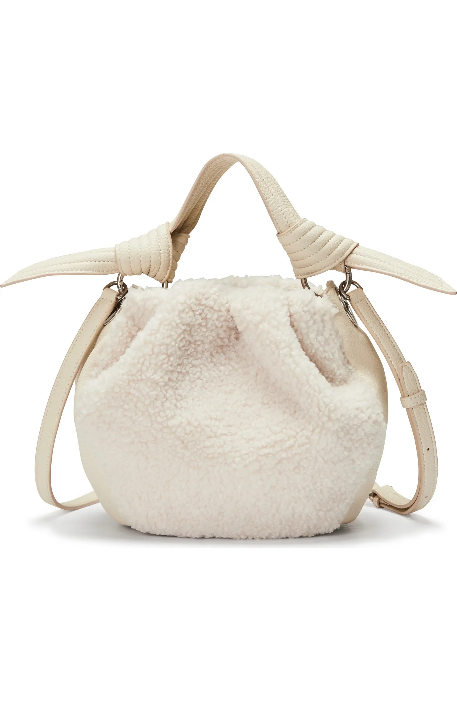 Selena Faux Shearling Bucket Bag | Nordstrom