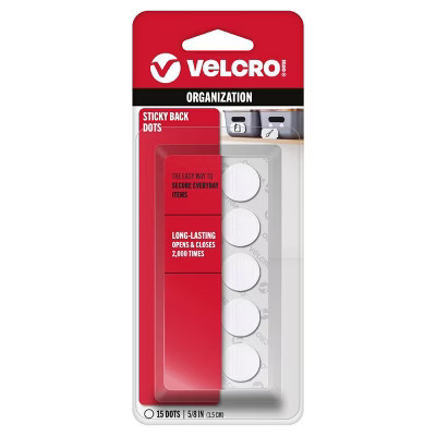 VELCRO 15ct SB 5/8'' Dots White | Target