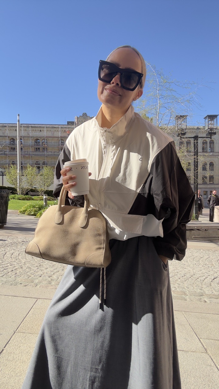 Skirt is size 38 and windbreaker is medium //Because effortless style is really about how you put things together.
And honestly, I’m all for normalizing rewearing your pieces in new ways.

A windbreaker styled differently with more feminine pieces can be such a vibe that you feel and look really good in. 

📍Follow me for more styling Tips and if you’re looking to re-style this look, everything’s in my LTK or just write LOOK  and I’ll send it to you ♥️