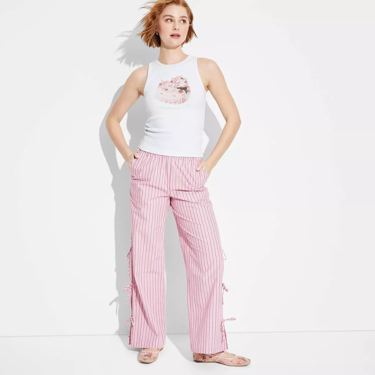 Women's High-Rise Side-Tie Boxer Pants - Wild Fable™ | Target