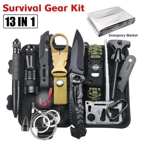 Survival Kit 13 in 1,MDHAND Multi-functional Survival Box, First Aid Kit, Survival Gear, Survival... | Walmart (US)