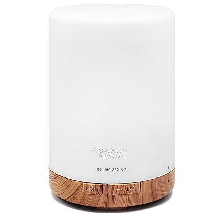 ASAKUKI 300ML Essential Oil Diffuser, Quiet 5-in-1 Premium Humidifier, Natural Home Fragrance Aro... | Amazon (US)
