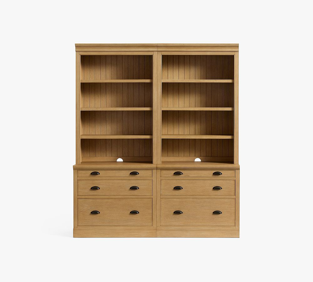 Aubrey Storage Shelf with File Cabinet (36"- 108") ​ | Pottery Barn (US)