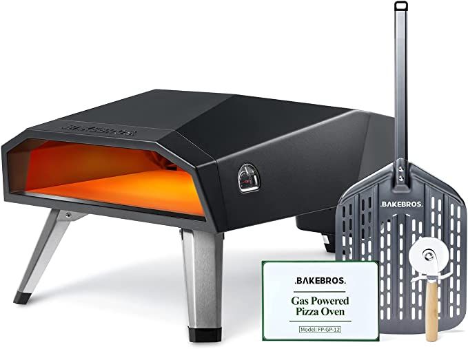 Bakebros by Foodparty Outdoor Pizza Oven (Titan Gray) Portable Gas-Fired Outside Ovens with Pizza... | Amazon (US)