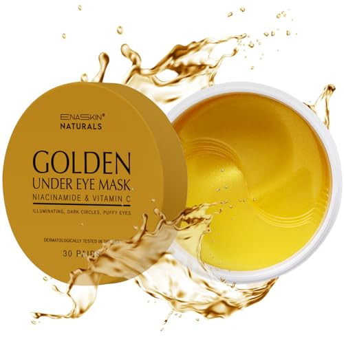 Enaskin Naturals Under Eye Patches Dark Circles Under Eye Masks for Puffiness - 24K Gold Eye Gel Pads Retinol Collagen Hyaluronic Acid Moisturizing & Reducing Wrinkles (24K Gold) | Amazon (US)