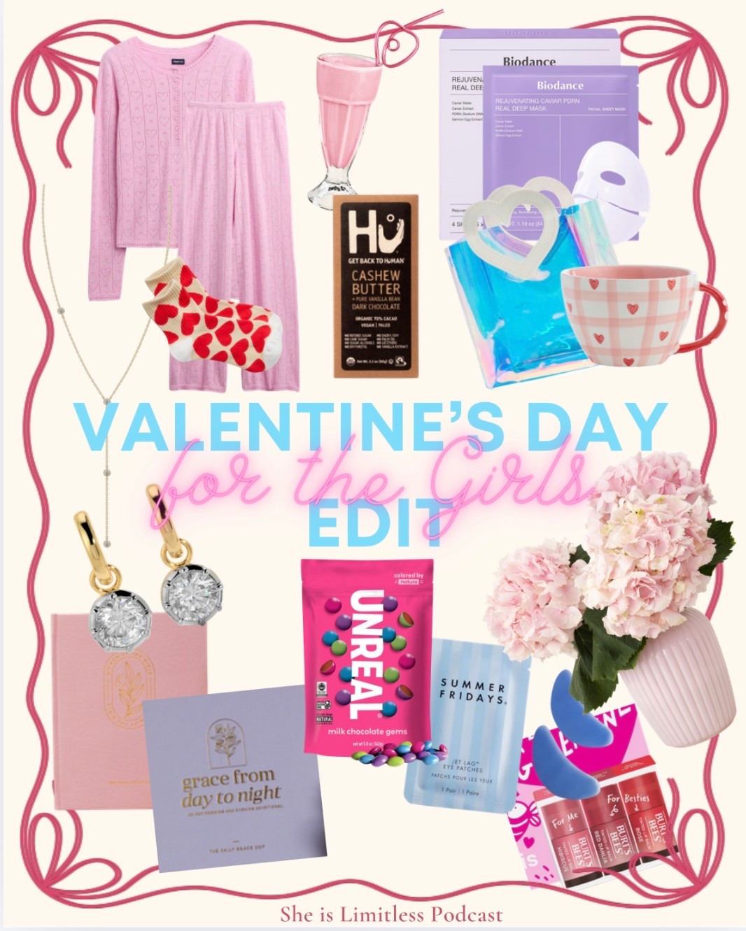 Valentine’s Day Gift Guide for Her! Fun little goodies to gift or buy for yourself! Make a little gift bag up with an easy pick up from Target, or order online and put everything together! 
