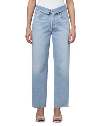 Echo Tapered Foldover Jeans in Syllable | Bloomingdale's (US)