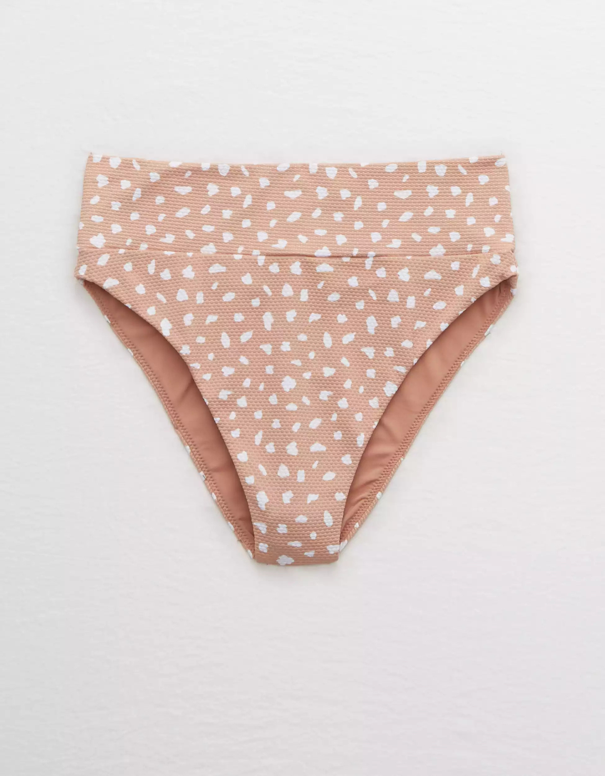 Aerie Pique High Cut Cheeky Bikini Bottom | American Eagle Outfitters (US & CA)