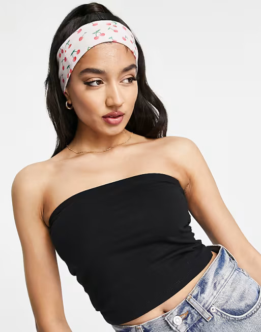 New Look - Lot de 2 tops tube - Noir et blanc | ASOS | ASOS (Global)