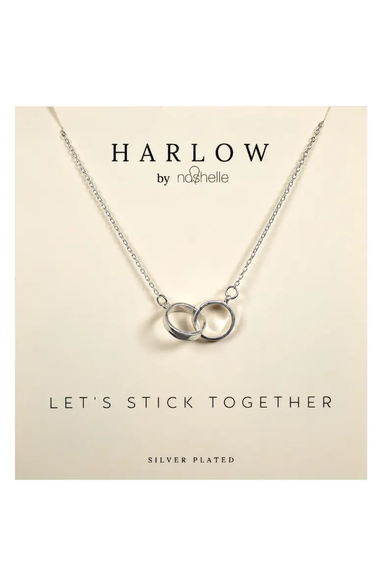 HARLOW by Nashelle Interlocking Circles Boxed Necklace | Nordstrom