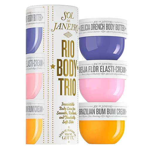 SOL DE JANEIRO Rio Body Trio Discovery Set - Brazilian Bum Bum Cream, Delicia Drench Body Butter,... | Amazon (US)