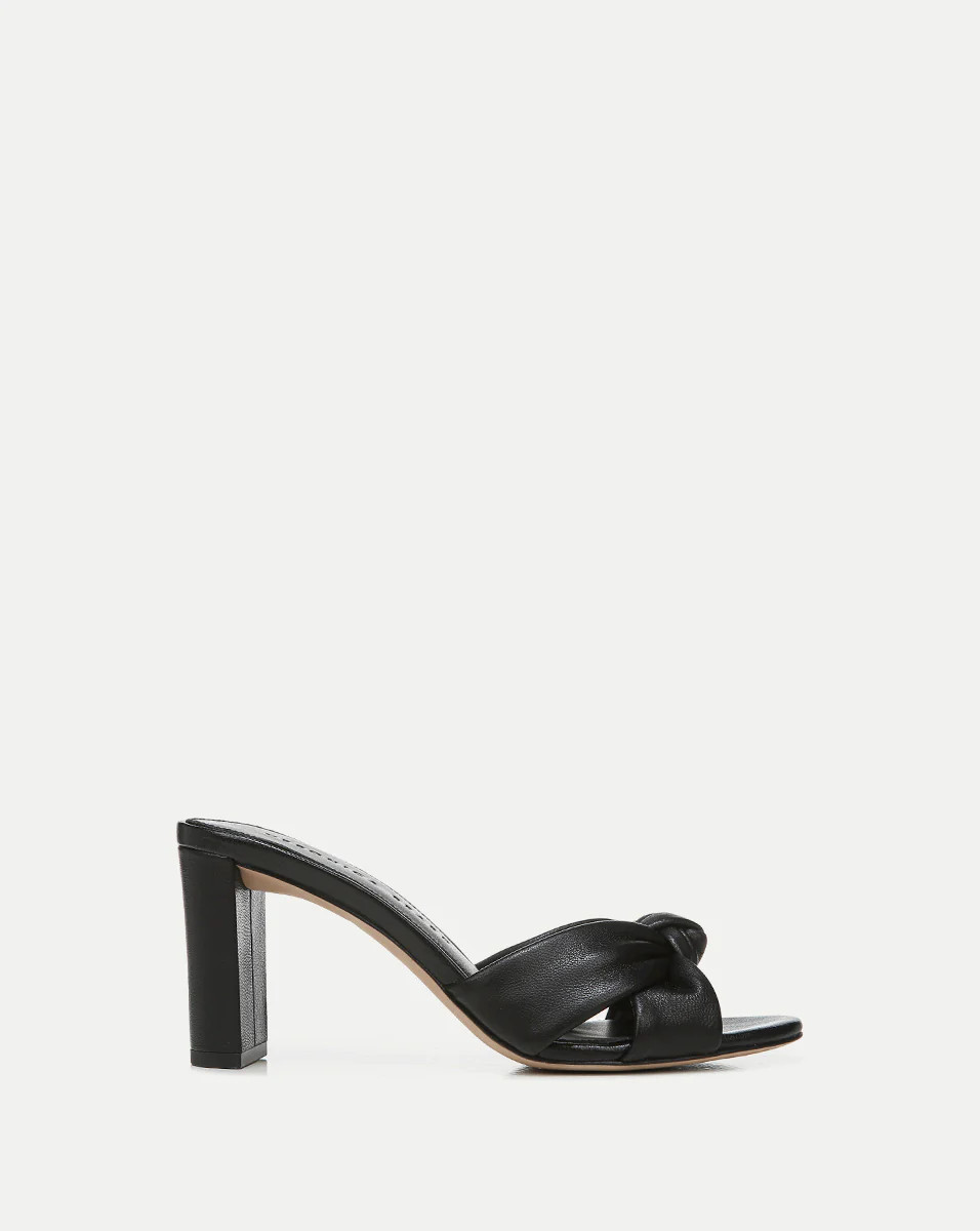Veronica Beard Ganita Knot-Front Sandal Black | Veronica Beard