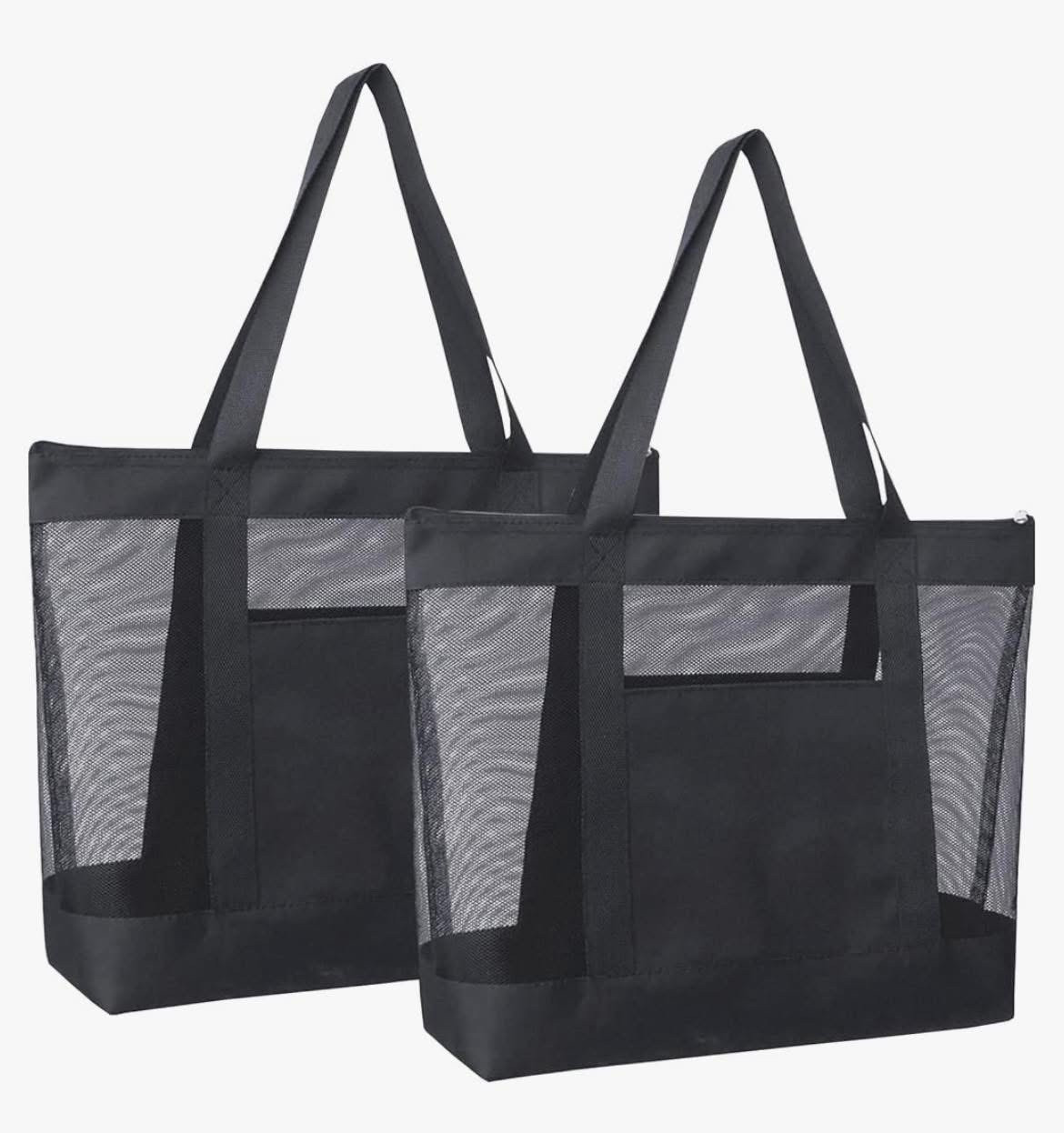 If you will be spending any time at the pool or beach over Spring Break or this Summer, this 2 Pack of Lightweight Mesh Zipper Beach Tote Bags is fantastic, and a 2 pack is only $13.99 right now at Amazon! I originally bought these a few years ago for my kids to use during their swim units at school, and they’ve worked out incredibly well! They have a top zip so items won’t fall out, along with a separate zipper pocket for essentials. They also fold down flat if you want to even put these in luggage to travel with 🙌🏻 

#LTKSaleAlert #LTKTravel #LTKSeasonal