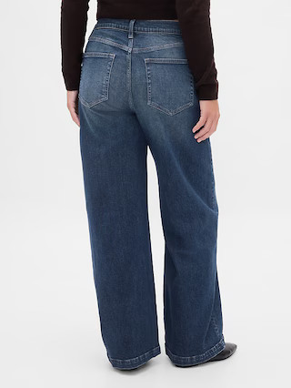 High Rise Stride Wide-Leg Jeans | Gap (US)