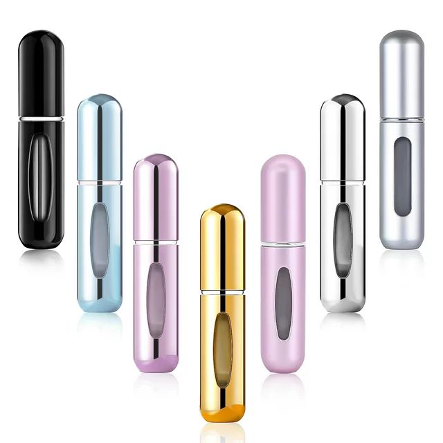 Perfume Travel Refillable, 7 Pcs mini Perfume Refillable Bottle, 5ml Pocket Perfume Dispenser | Walmart (US)
