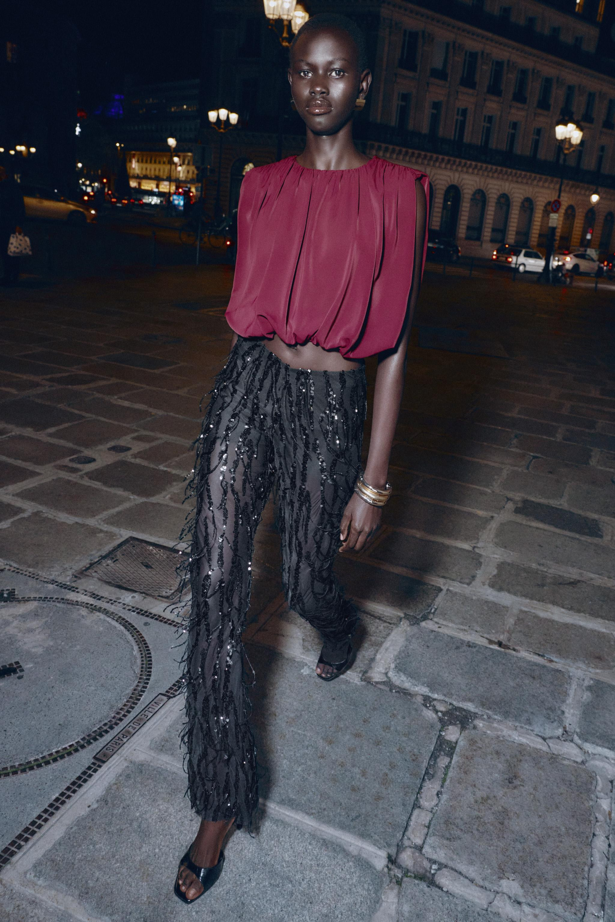 DRAPED BALLOON TOP | Zara UK