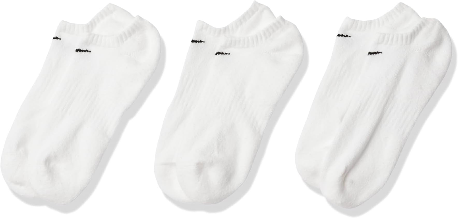 Nike Unisex Adult Everyday Cushioned Training No-Show Socks (3-Pack) | Mens and Womens | Amazon (US)