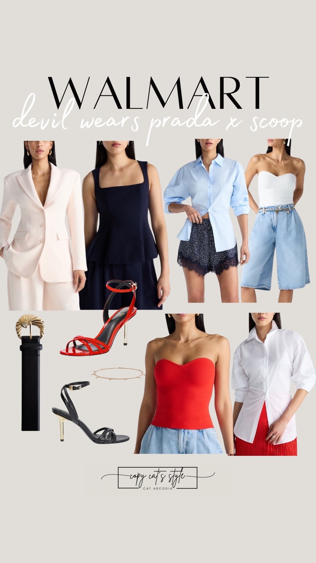 The Devil Wears Prada x Scoop for Walmart collab is so good. Walmart fashion finds. Tube tops, jean shorts, suits, heels, and more. 

#LTKMidsize #LTKWorkwear