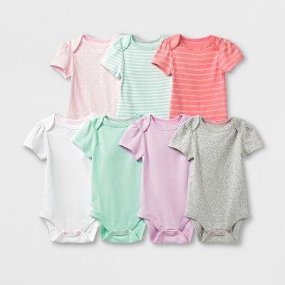Baby Girls' 7pk Bodysuits - Cloud Island™ | Target
