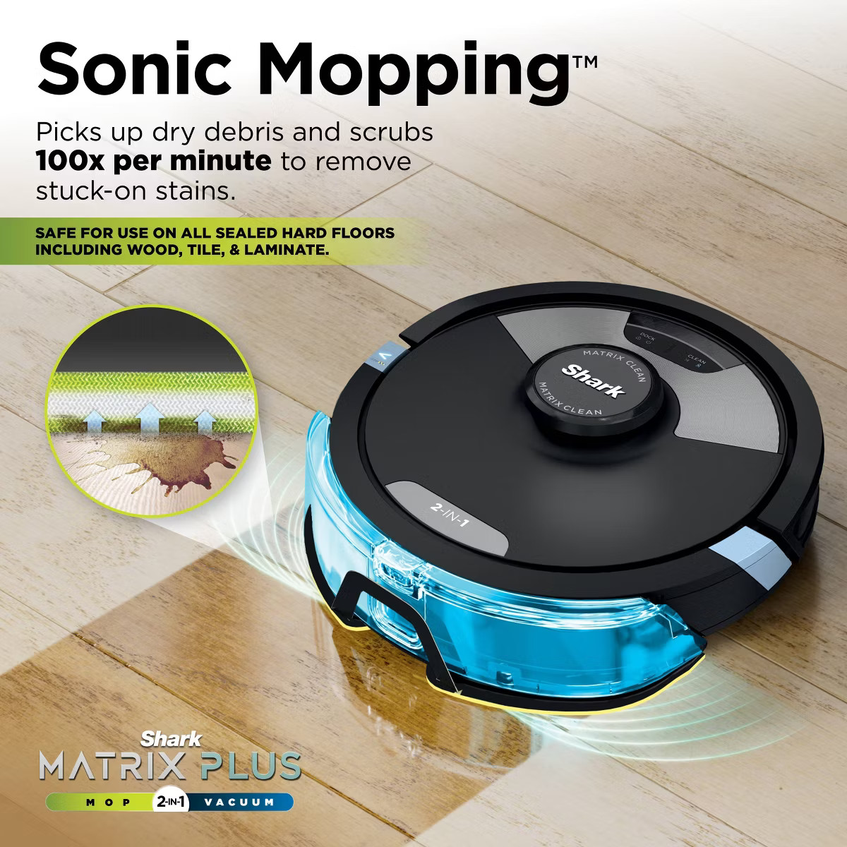 Shark Matrix Plus 2in1 Robot Vacuum & Mop with Sonic Mopping, Matrix Clean, HEPA Bagless Self Emp... | Target