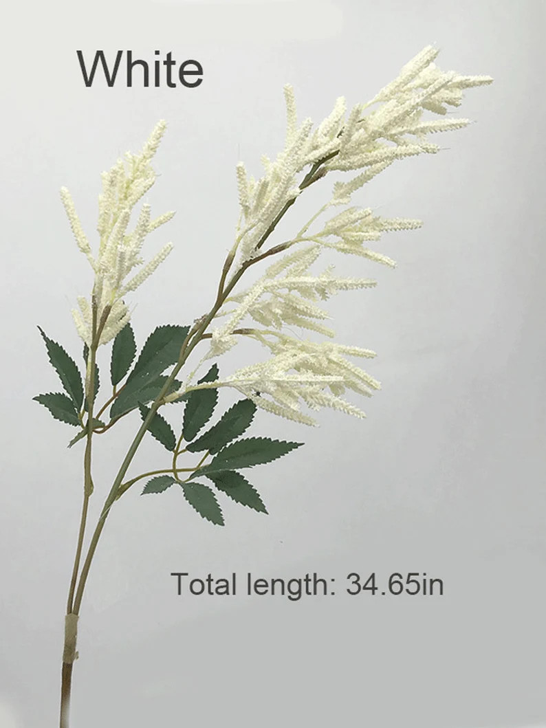 Artificial Astilbe Arendsii with Long Stem, Fake Astilbe Flower, Party Floral Arrangement, Home Table Plant Decoration, Bouquet DIY Material | Etsy (US)